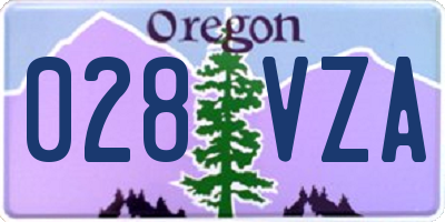 OR license plate 028VZA