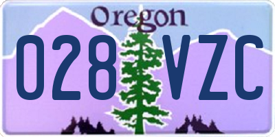 OR license plate 028VZC