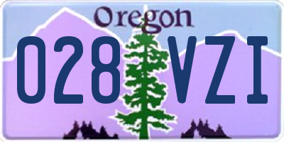 OR license plate 028VZI