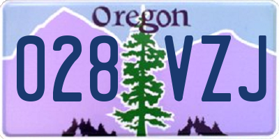 OR license plate 028VZJ