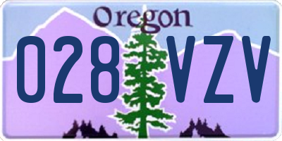 OR license plate 028VZV