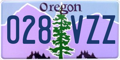 OR license plate 028VZZ