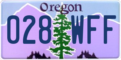 OR license plate 028WFF