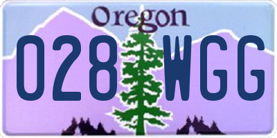 OR license plate 028WGG