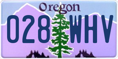 OR license plate 028WHV