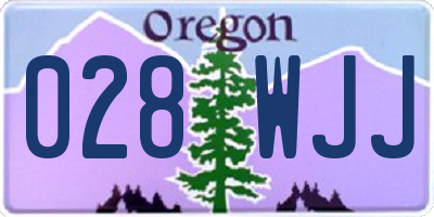 OR license plate 028WJJ