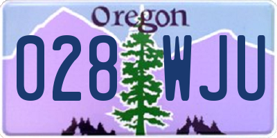 OR license plate 028WJU