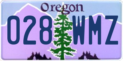 OR license plate 028WMZ