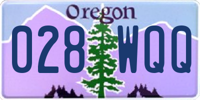 OR license plate 028WQQ