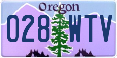 OR license plate 028WTV