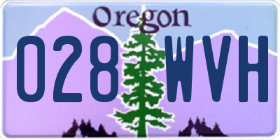 OR license plate 028WVH