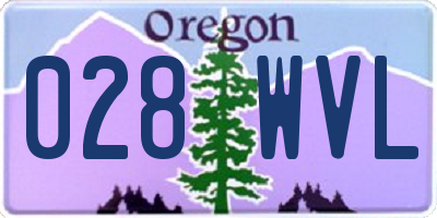 OR license plate 028WVL