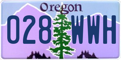 OR license plate 028WWH