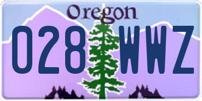 OR license plate 028WWZ