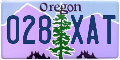 OR license plate 028XAT