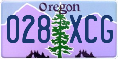 OR license plate 028XCG