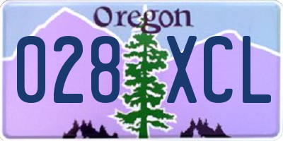 OR license plate 028XCL