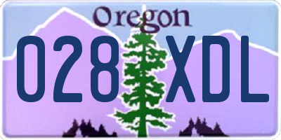 OR license plate 028XDL