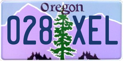 OR license plate 028XEL