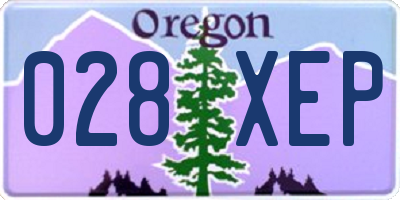 OR license plate 028XEP