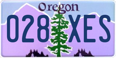 OR license plate 028XES