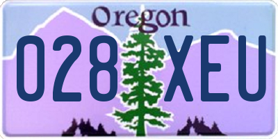 OR license plate 028XEU
