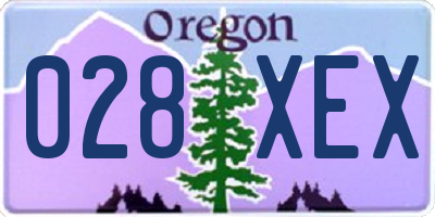 OR license plate 028XEX