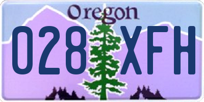 OR license plate 028XFH