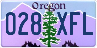 OR license plate 028XFL