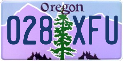 OR license plate 028XFU
