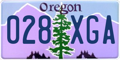 OR license plate 028XGA