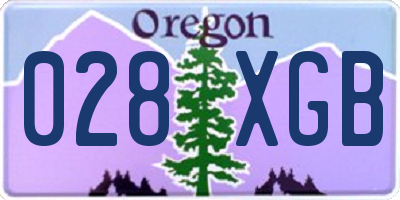 OR license plate 028XGB