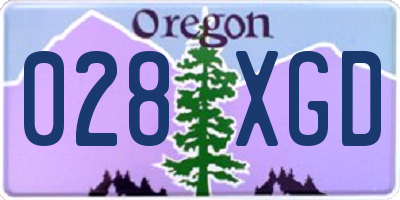 OR license plate 028XGD