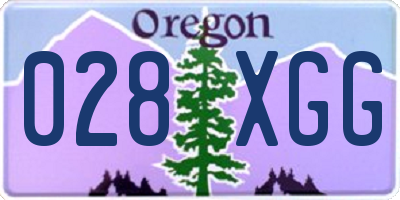 OR license plate 028XGG