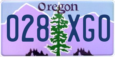 OR license plate 028XGO