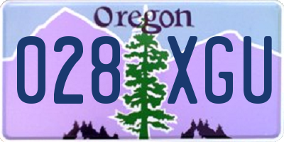 OR license plate 028XGU