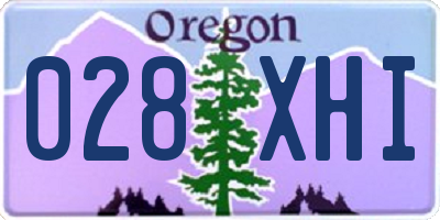 OR license plate 028XHI