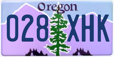 OR license plate 028XHK