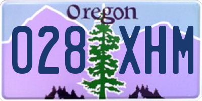 OR license plate 028XHM
