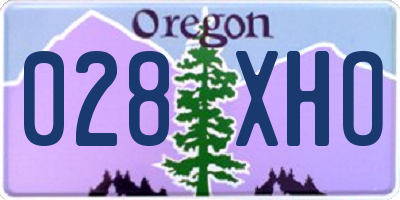 OR license plate 028XHO