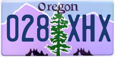 OR license plate 028XHX