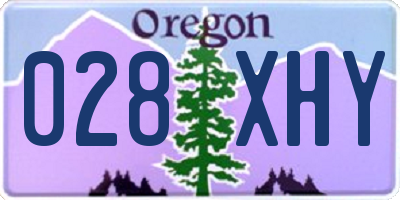 OR license plate 028XHY