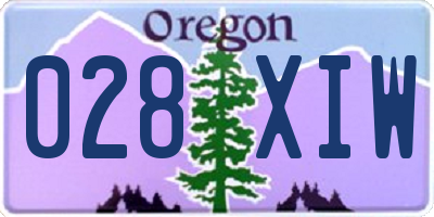 OR license plate 028XIW