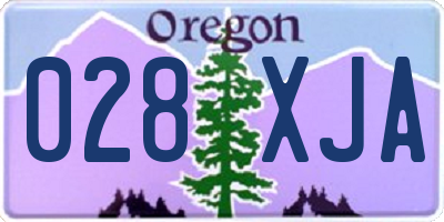 OR license plate 028XJA