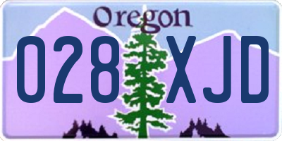 OR license plate 028XJD