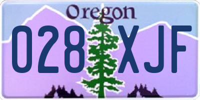 OR license plate 028XJF