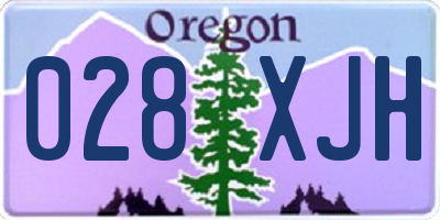 OR license plate 028XJH
