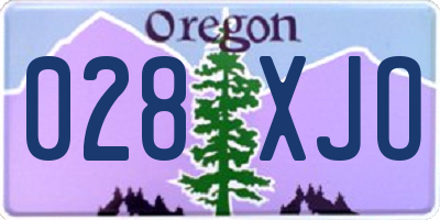 OR license plate 028XJO