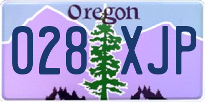 OR license plate 028XJP
