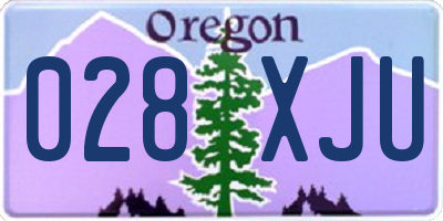 OR license plate 028XJU
